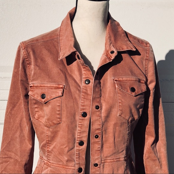 FREE PEOPLE Gorgeous Dust Pink Front Snap Jacket - Picture 5 of 16